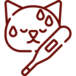Fever in pets icon for urgent veterinary care at Mission Veterinary Clinic