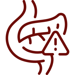 Emergency icon: pancreatitis in pets, causing severe abdominal pain requiring urgent care